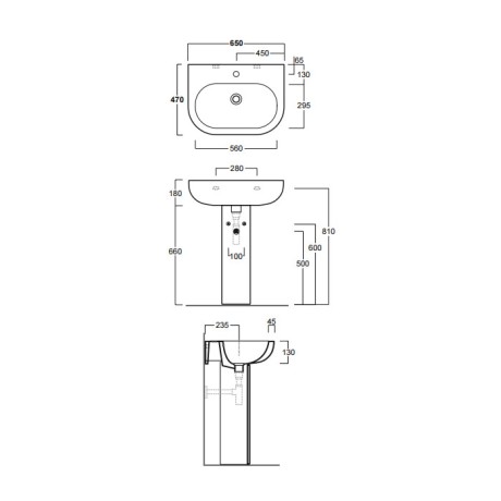 Пьедестал SIMAS E-Line LFT Spazio напольный цвет белый CN200
