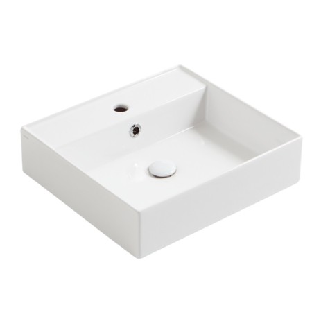 Раковина SIMAS AGILE подвесная или накладная с одним отверстием цвет белый матовый AG51.BM