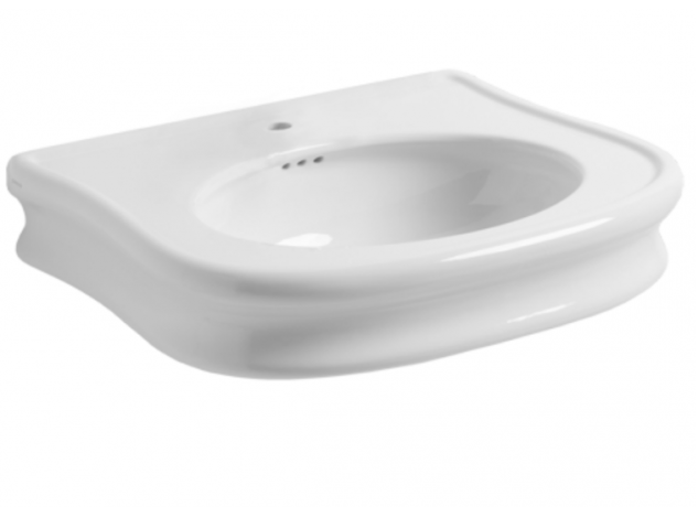 Раковина SIMAS LANTE подвесная или на пьедестал с одним отверстием цвет белый LA10
