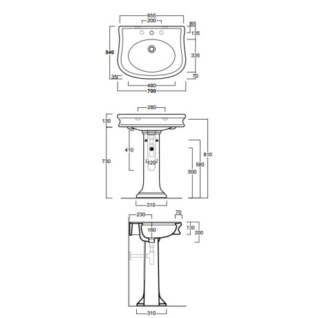 Пьедестал SIMAS LANTE напольный цвет белый LA03