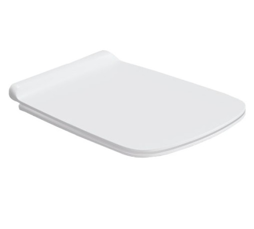 Сиденье с крышкой SIMAS BADEN BADEN с микролифтом быстросъемное цвет белый матовый петли хром BB004.BM