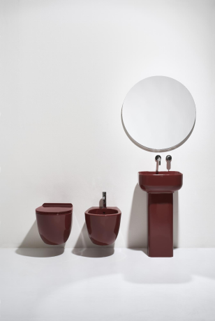 Колонна SIMAS BALLOON напольная цвет белый CN400 слив в стену