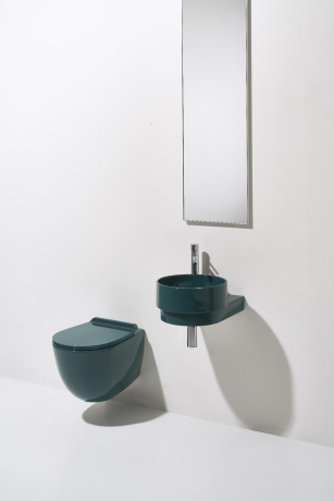 Раковина SIMAS PO-MO подвесная или накладная без отверстий цвет белый PO05