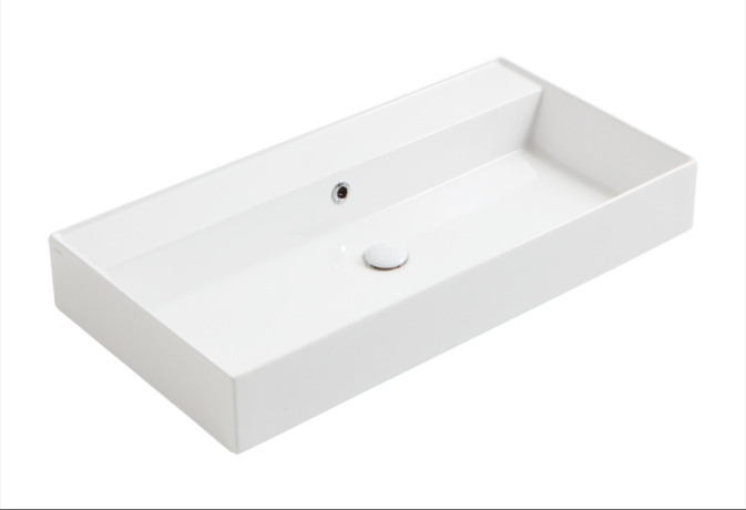 Раковина SIMAS AGILE подвесная или накладная без отверстий цвет белый AG91.0