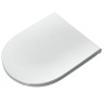 Сиденье с крышкой SIMAS TREVI с микролифтом быстросъемное цвет белый матовый петли хром TR004.BM