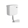 Бачок SIMAS ARCADE Настенный на средней трубе с фронтальной ручкой смыва в комплекте с механизмом слива цвет белый бронза AR812B/D23BR