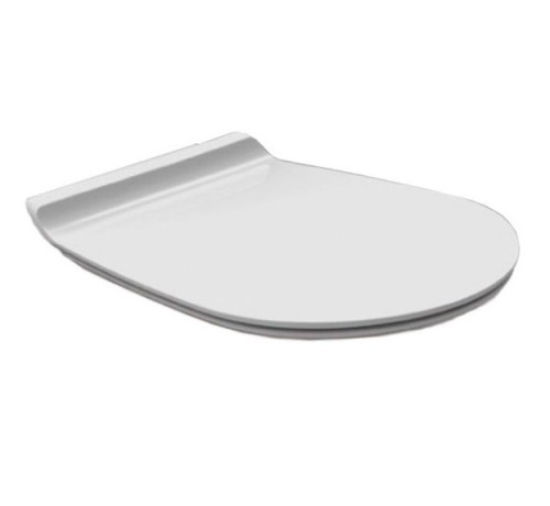Сиденье с крышкой SIMAS BORMIO быстросъемное цвет белый петли хром BR005