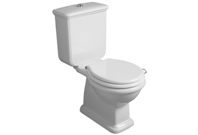 Бачок SIMAS LANTE на чашу унитаза моноблок в комплекте с механизмом слива  цвет белый бронза LA09/D25BR