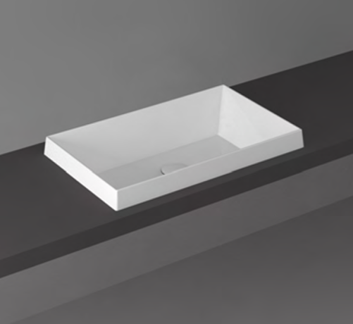 Раковина SIMAS AGILE встраиваемая сверху без отверстий цвет белый AG60IN