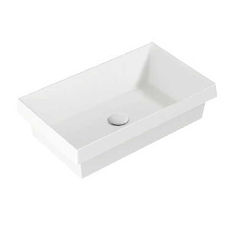Раковина SIMAS AGILE встраиваемая сверху без отверстий цвет белый AG60IN