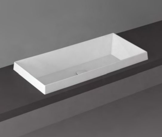 Раковина SIMAS AGILE встраиваемая сверху без отверстий цвет белый AG80IN