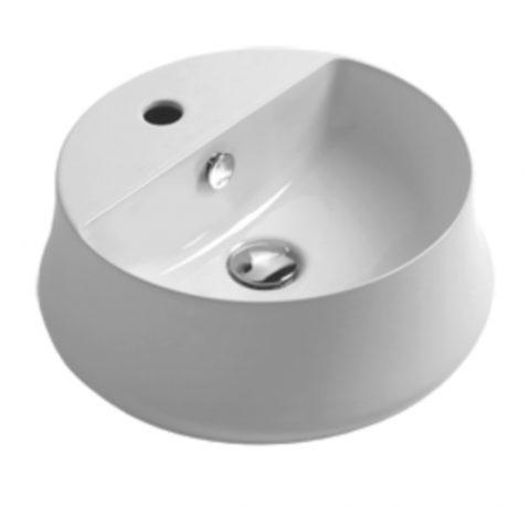 Раковина SIMAS SHARP накладная с одним отверстием цвет белый SH03