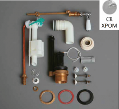 Механизм слива SIMAS для моноблочного бачка с боковой ручкой смыва D24CR