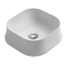 Раковина SIMAS SHARP накладная без отверстий цвет белый SH06