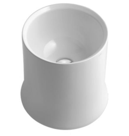 Раковина SIMAS SHARP накладная без отверстий цвет белый SH10