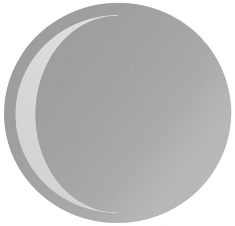 Зеркало SIMAS HENGES настенное с подсветкой MEZZALUNA HES04