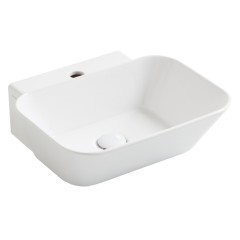 Раковина SIMAS WAVE подвесная или накладная с одним отверстием цвет белый WA08
