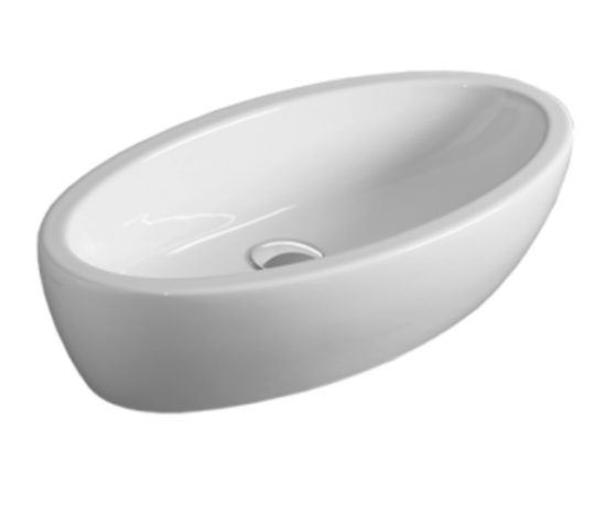 Раковина SIMAS LFT Spazio накладная без отверстий цвет белый LFT64