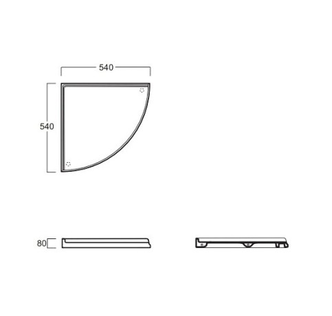 Полка SIMAS ARCADE на консоль цвет белый AR894