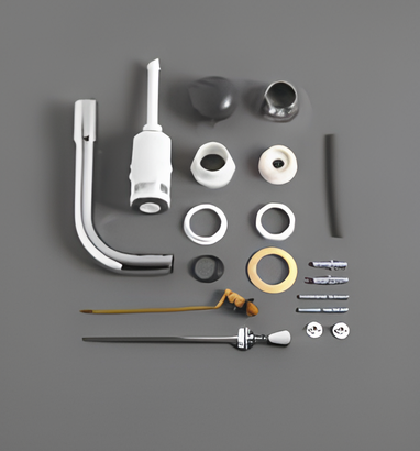 Механизм слива SIMAS с латунной трубой для среднего бачка с боковой ручкой смыва D11CR