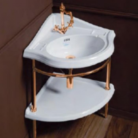 Консоль SIMAS ARCADE угловая напольная цвет золото 1011OR