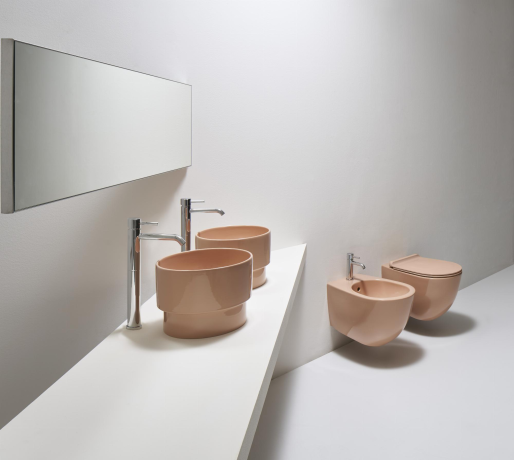 Раковина SIMAS PO-MO накладная или полувстраиваемая сверху без отверстий цвет белый PO03