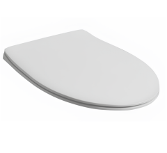 Сиденье с крышкой SIMAS LFT Spazio быстросъемное цвет белый петли хром LFT005