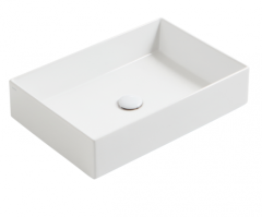 Раковина SIMAS AGILE накладная без отверстий эмалированная с 4 сторон цвет белый матовый AG60.BM