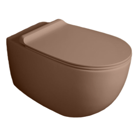 Унитаз SIMAS VIGNONI подвесной безободковый цвет мока матовый VI18/F85.MM