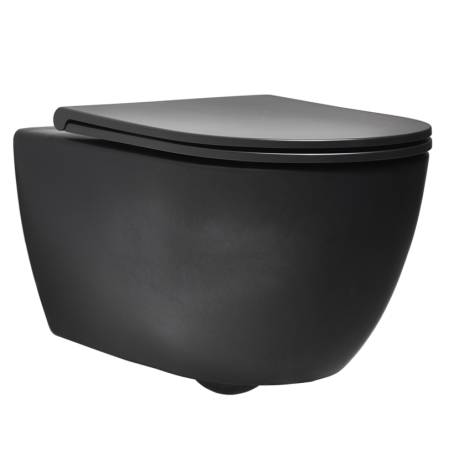 Унитаз SIMAS TREVI подвесной безободковый цвет черный матовый TR18/F85.NM