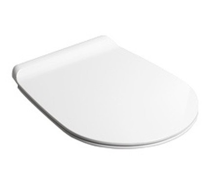 Сиденье с крышкой SIMAS VIGNONI быстросъемное цвет белый петли хром VI003