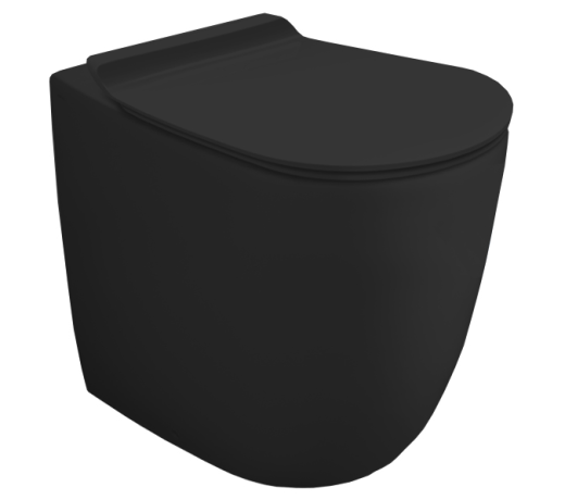 Унитаз SIMAS VIGNONI напольный приставной безободковый цвет черный VI01.NE