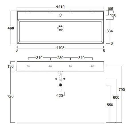 Раковина SIMAS AGILE подвесная или накладная с одним отверстием цвет белый AG121