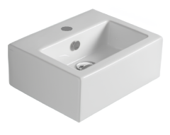 Раковина SIMAS FROZEN подвесная с одним отверстием в центре цвет белый FZ14.1