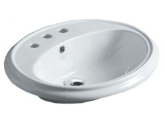 Раковина SIMAS ARCADE встраиваемая сверху с тремя отверстиями цвет белый AR859