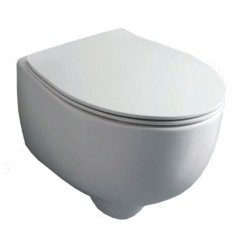 Унитаз SIMAS BORMIO подвесной безободковый цвет белый BR18/F85