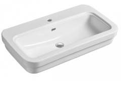 Раковина SIMAS EVOLUTION подвесная на пьедестал с одним отверстием цвет белый EVO12