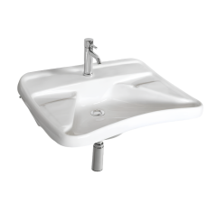 Раковина SIMAS SPECIALI подвесная для людей с инвалидностью с одним отверстием цвет белый EA401