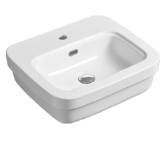 Раковина SIMAS EVOLUTION подвесная с одним отверстием цвет белый EVO15