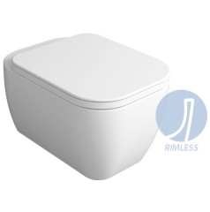 Унитаз SIMAS HENGES подвесной Безободковый цвет белый матовый HE18/F85.BM